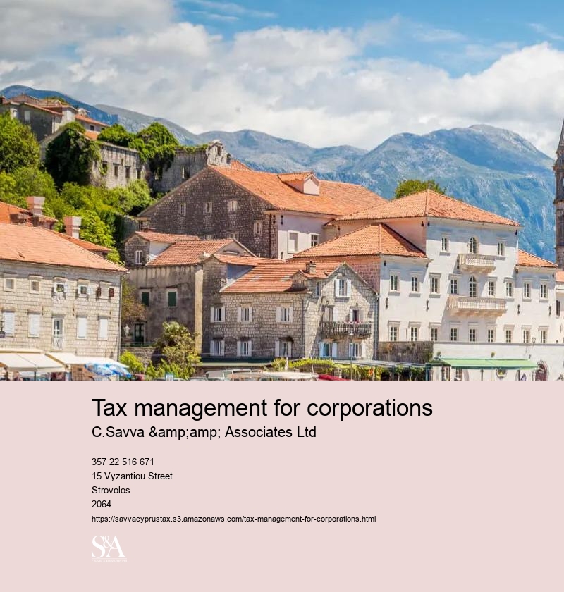 Tax management for corporations